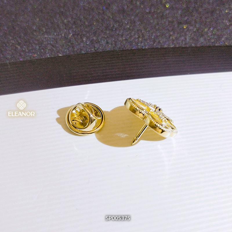 Ghim cài áo nữ Eleanor Accessories hình hoa đính đá sang trọng phụ kiện trang sức 5375