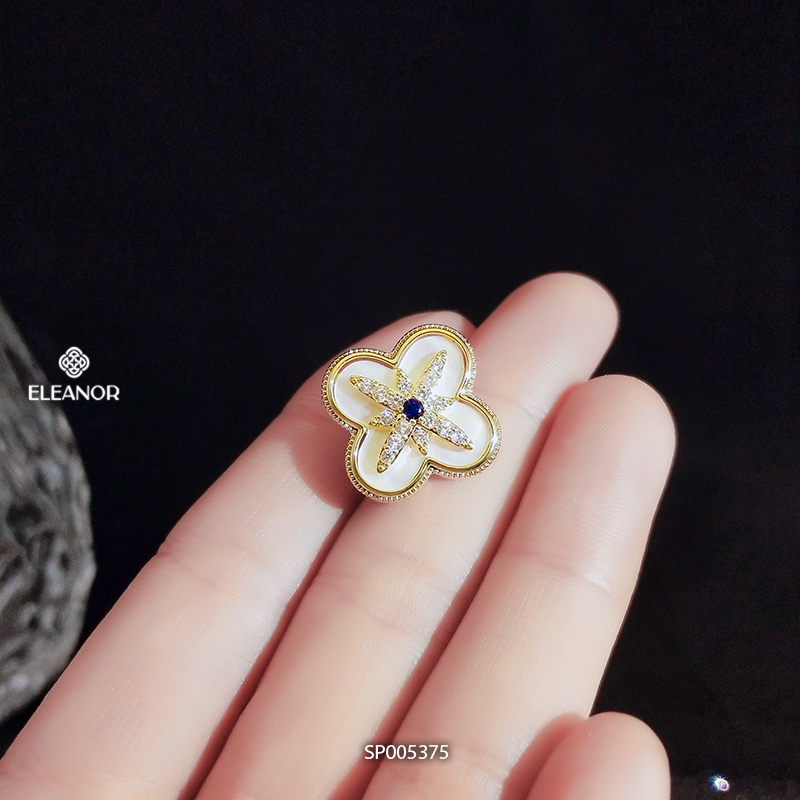 Ghim cài áo nữ Eleanor Accessories hình hoa đính đá sang trọng phụ kiện trang sức 5375