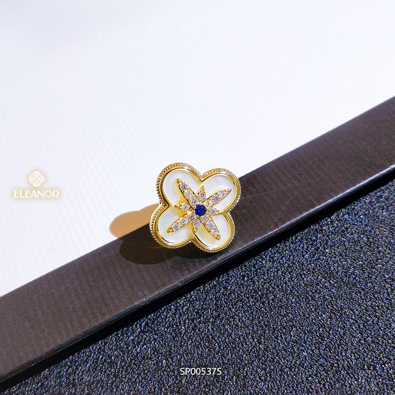 Ghim cài áo nữ Eleanor Accessories hình hoa đính đá sang trọng phụ kiện trang sức 5375