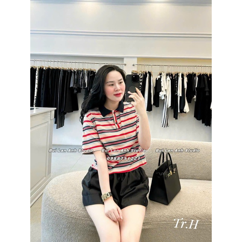 Áo polo kẻ siêu xinh hàng qcl1[ Hàng Sẵn]