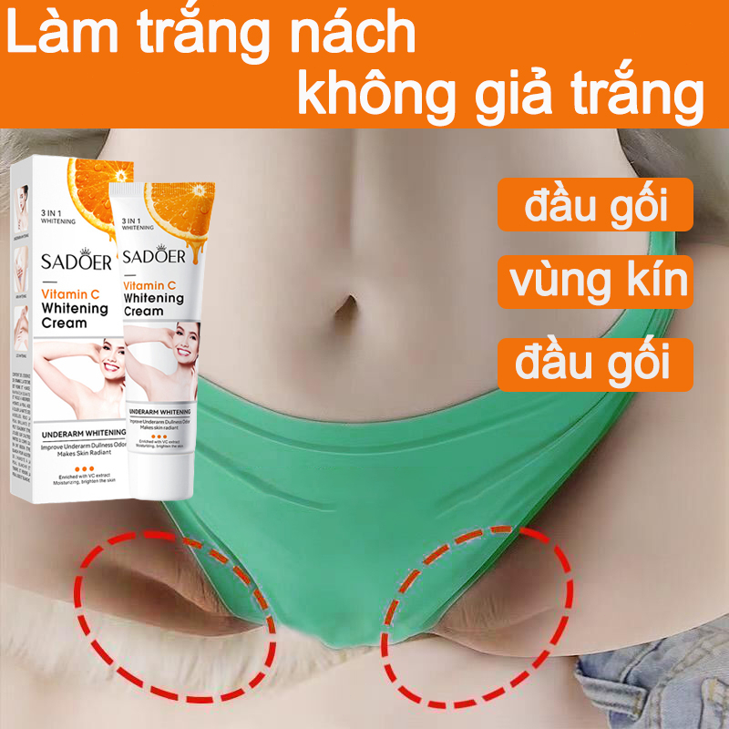 Kem làm trắng da Làm trắng nách Kem tẩy trắng da 60ml làm trắng nhanh vùng kín vùng da sẫm màu vùng nách đầu