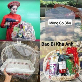 [100 Túi]  Màng Co bọc giỏ hoa quả - giỏ quà Tết  2024 - Hàng siêu đẹp CÓ SIZE LỚN 🛑 BAO BÌ KHẢ ANH🛑
