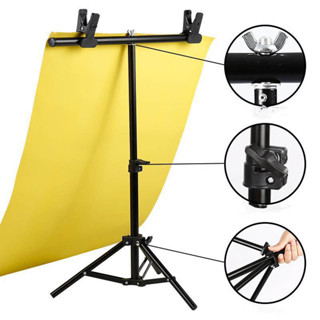   CHUYÊN DỤNG  BỘ KHUNG CHỮ T treo phông nền chụp ảnh chắc chắn kèm kẹp đủ size 