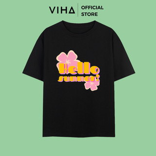 Áo thun cotton 4 chiều form rộng tay lỡ summer 04