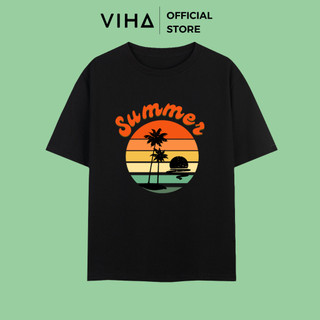 Áo thun cotton 4 chiều form rộng tay lỡ summer 03