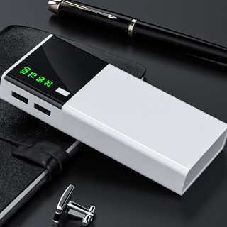  Pin dự phòng, Sạc dự phòng 30000mah mặt gương đen dung lượng khủng tặng cáp sạc nhanh |Dung18