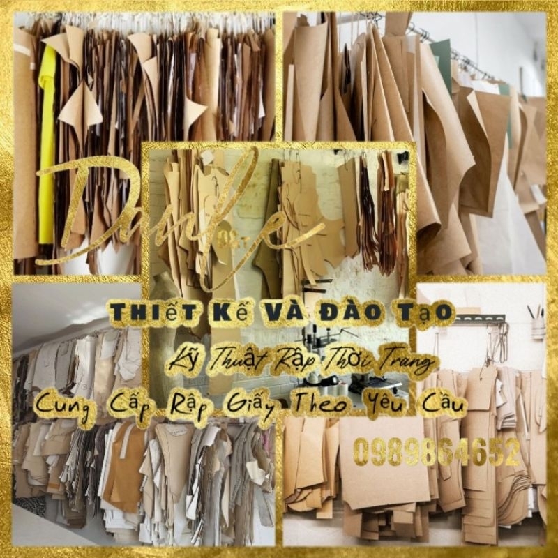 Rập giấyHT57 Rập giấy để cắt may mẫu đầm cho bé gái