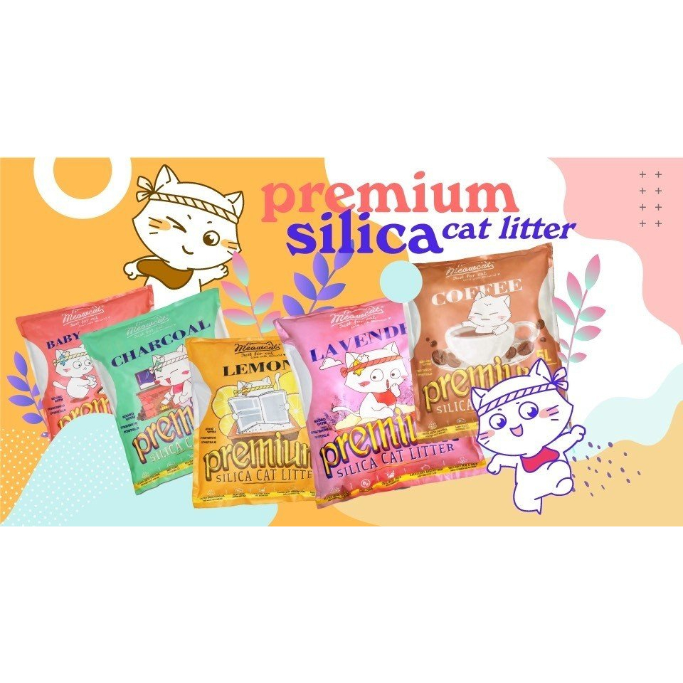 Meowcat- Cát thủy tinh cho mèo 5L/ Silica gel cat litter 5L