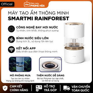 Máy tạo độ ẩm không sương Xiaomi Smartmi Rainforest tạo ẩm tự nhiên, mô phỏng hạt mưa
