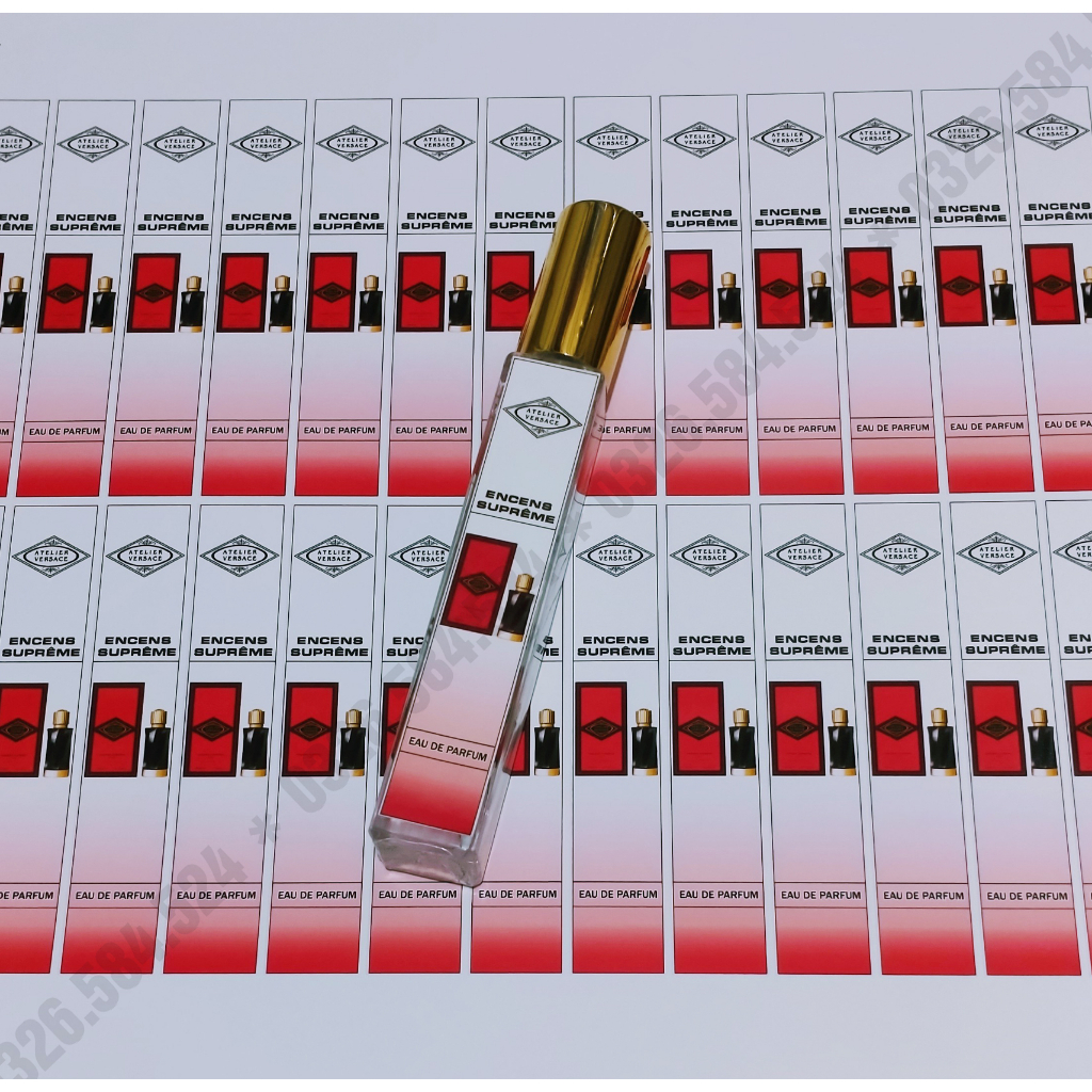Nhãn chai chiết 𝐀𝐭𝐞𝐥𝐢𝐞𝐫 𝐕𝐞𝐫𝐬𝐚𝐜𝐞 cán bóng không phai màu