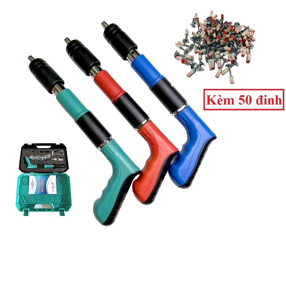 MÁY BẮN ĐINH BÊ TÔNG KHÔNG DÂY ( KÈM PHỤ KIỆN ) 50 ĐINH (BẢO HÀNH 12 THÁNG)