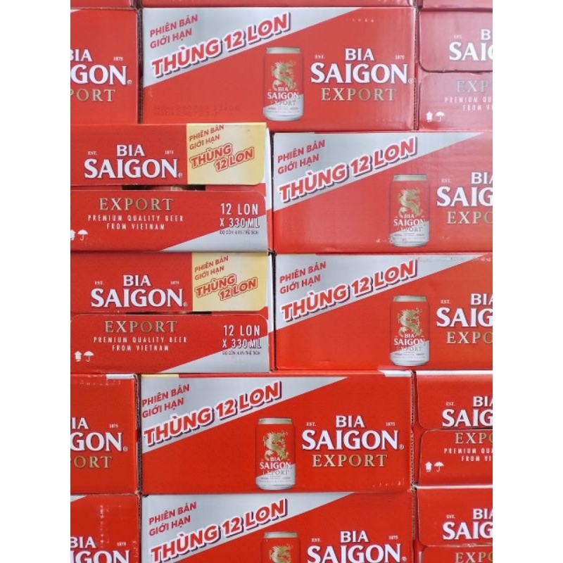 BIA SÀI GÒN EXPORT THÙNG 12 LON