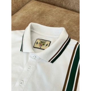 Áo Polo Amand Tiger Patch Polo - White/AP007