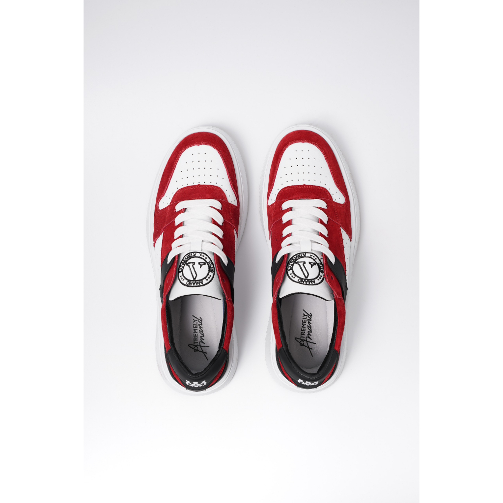 Giày thể thao Amand Low Top Signature Logo Sneaker - GD004/Red