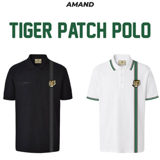 Áo Polo Amand Tiger Patch Polo - White/AP007