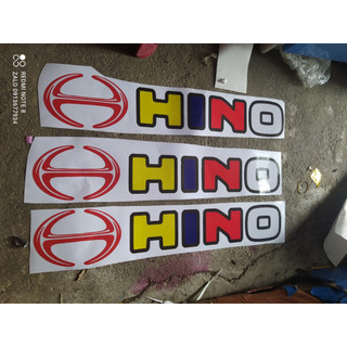 Tem chữ HINO dán xe tải (sl: 1 tem)
