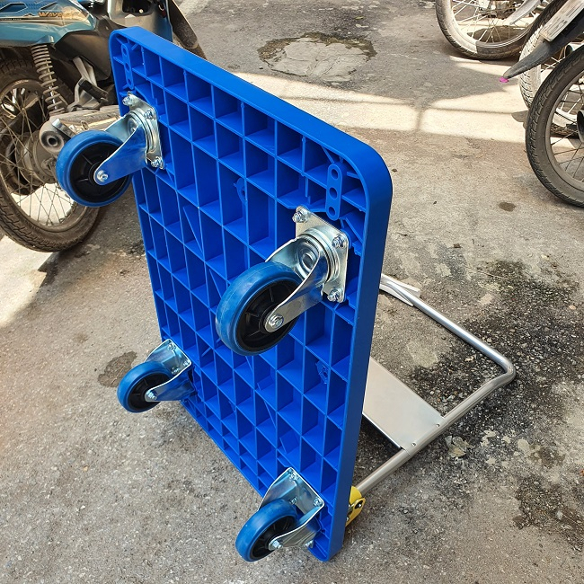 Xe đẩy hàng 4 bánh 300kg gấp gọn cao cấp NEW Feida FD-300S