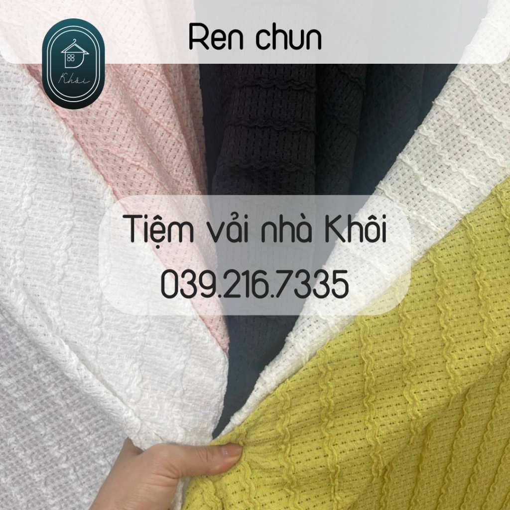 Vải ren chun chất co dãn siêu đẹp hàng đẹp chất thoáng mát