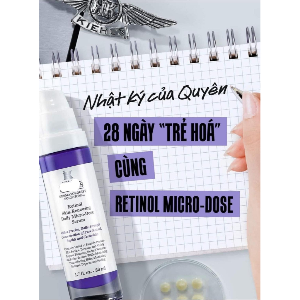 Tinh Chất Retinol Micro-Dose Giúp Da Tái Tạo, Căng Mướt & Sáng Khỏe dung tích