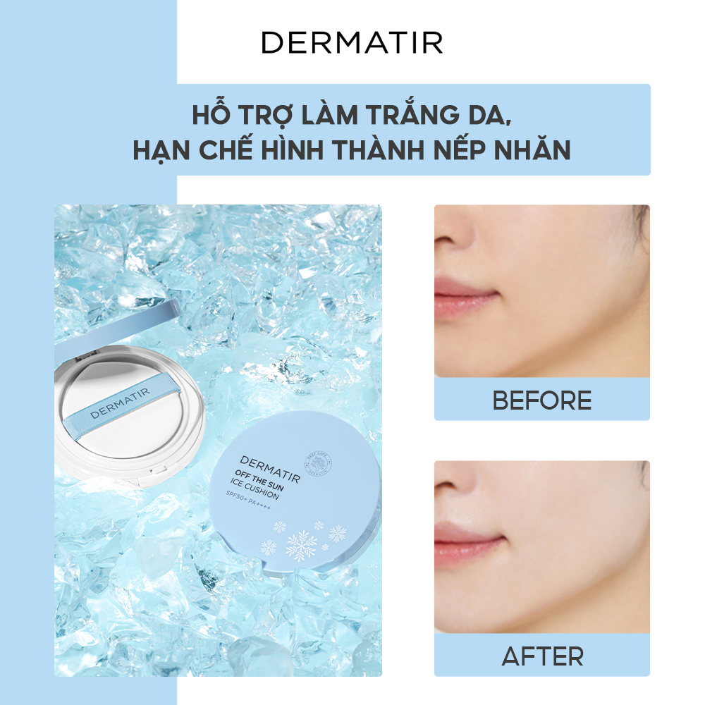 Kem Nền mỏng nhẹ DERMATIR Off The Sun Ice Cushion 25g