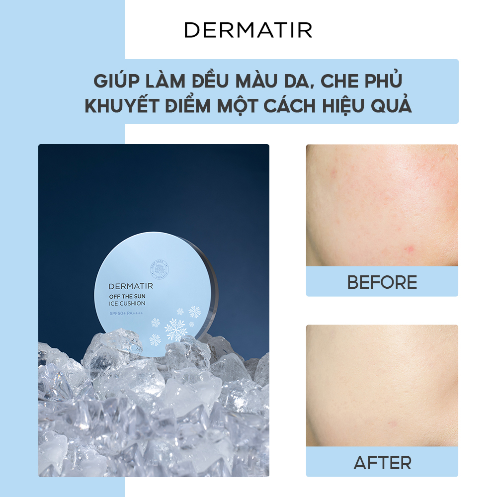 Kem Nền mỏng nhẹ DERMATIR Off The Sun Ice Cushion 25g