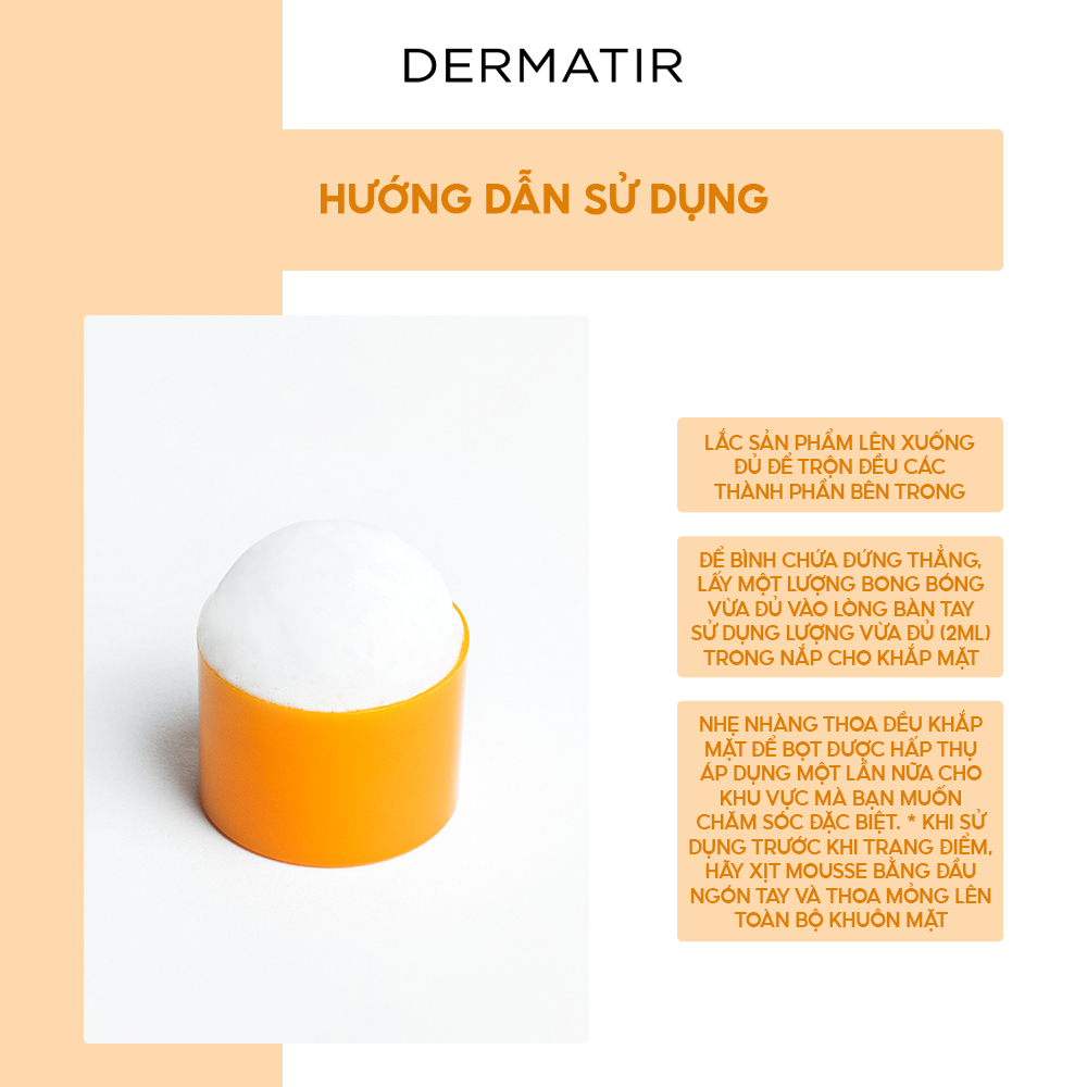 Tinh chất sủi bọt DERMATIR Perfect-C Vita Toning Mask 80ml