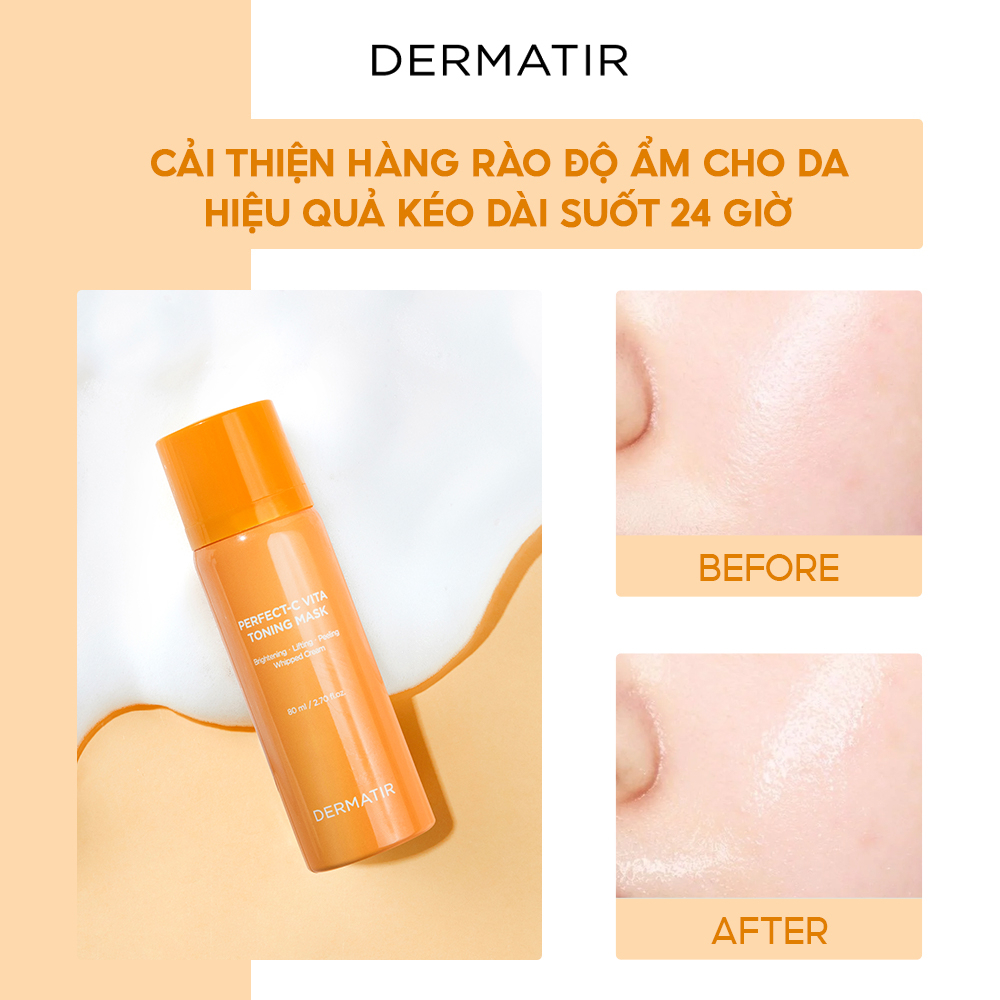 Tinh chất sủi bọt DERMATIR Perfect-C Vita Toning Mask 80ml