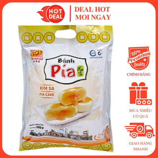 Bánh Pía Kim Sa Nhân Đậu Tân Huê Viên 500G (12 bánh)