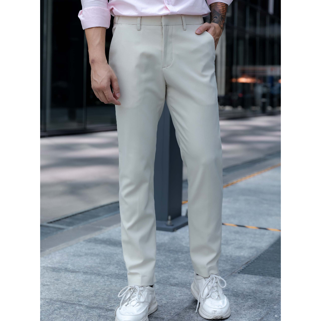 Quần Tây Nam Elas Basic Series, Chất Vải Cotton Thoải Mái, QT0005, SOMEHOW