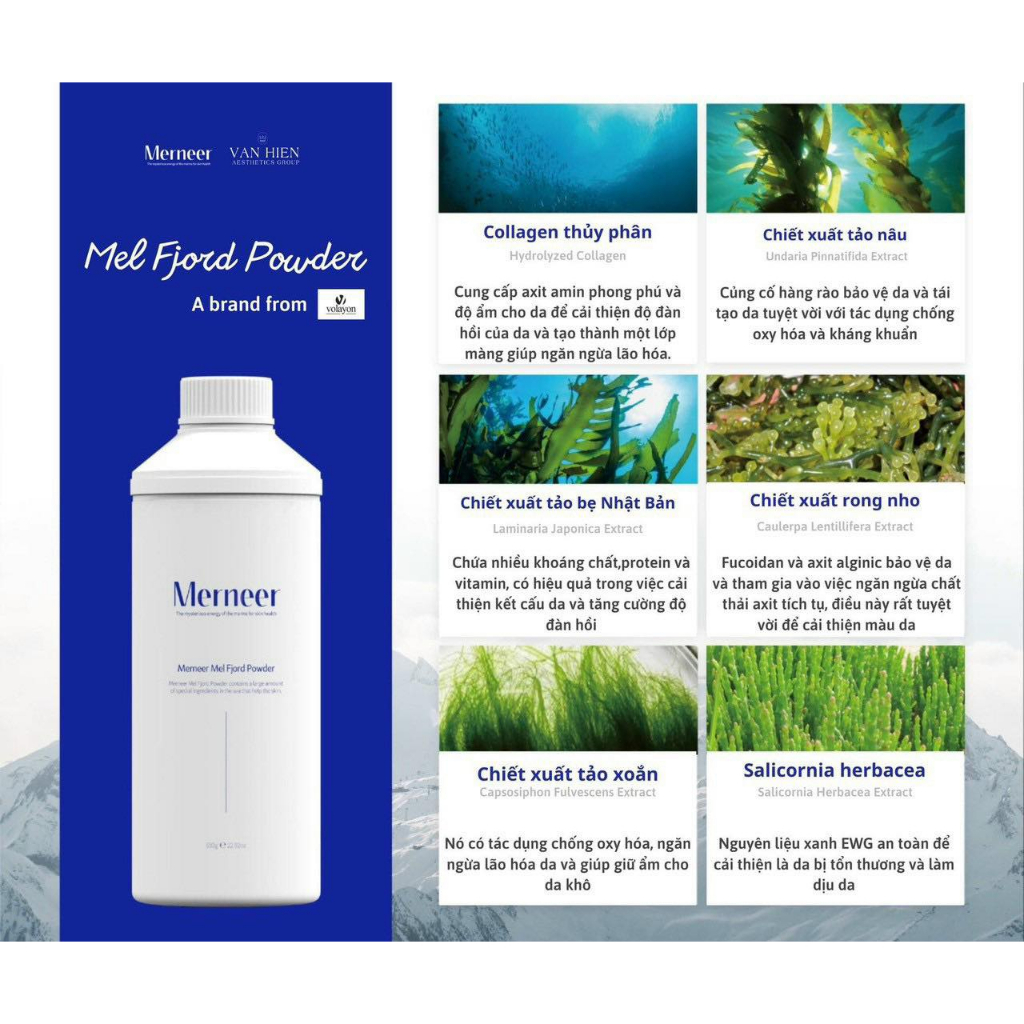 Mặt nạ tảo biển 𝐌𝐞𝐫𝐧𝐞𝐞𝐫 𝐌𝐞𝐥 𝐅𝐣𝐨𝐫𝐝 𝐏𝐨𝐰𝐝𝐞𝐫 & 𝐓𝐡𝐚𝐥𝐚𝐬𝐬𝐨 𝐓𝐡𝐞𝐫𝐚𝐩𝐲 phục hồi căng bóng da