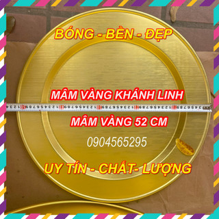 Mâm, Mâm nhôm , Mâm ăn cơm vàng 52 cm , mâm vàng, mâm mạ vàng, mâm ăn cơm, mâm nhôm đai