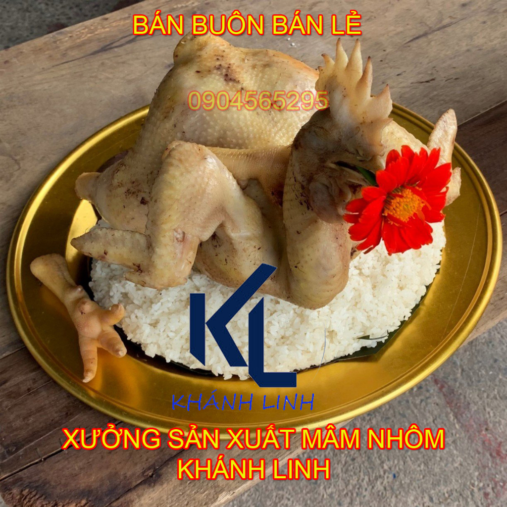 Mâm, Mâm nhôm , Mâm ăn cơm vàng 42 cm , mâm vàng, mâm mạ vàng, mâm ăn cơm, mâm bầy ngũ quả, mâm xôi con gà, mâm nhôm đai