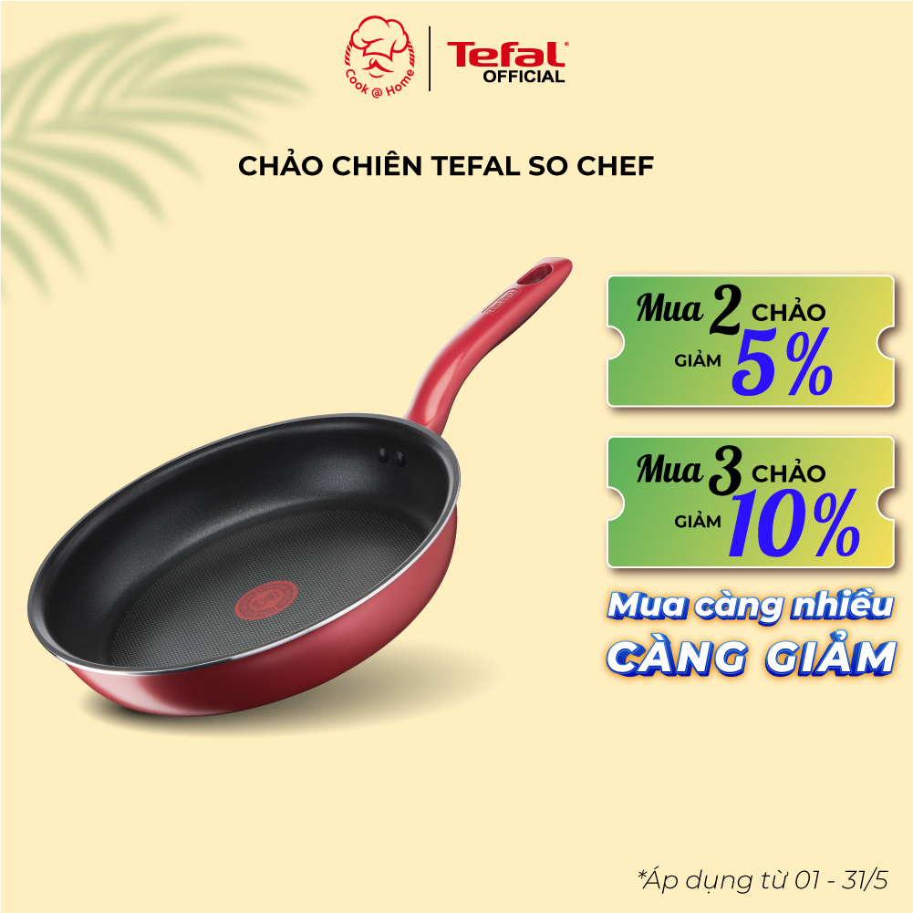 Chảo chiên Tefal So Chef size 21, 24, 28cm G1350295/G1350495/G1350695