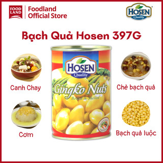 Bạch Quả Đóng Hộp Hosen 397G - chè bạch quả, bạch quả hầm gà - foodland