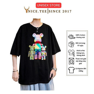 Áo thun Cotton 100% nam nữ form rộng, phong cách Hàn Quốc by NICE.TEE