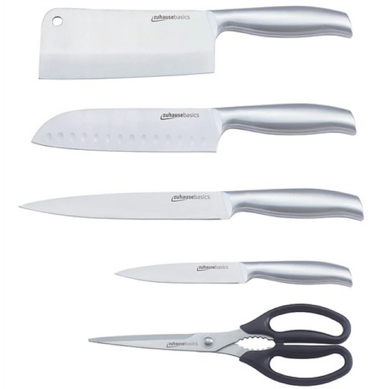 Bộ dao 5 món Zuhause ZB56,kèm khay cắm dao,  bộ dao làm bếp sắc bén, tiêu chuẩn Châu Âu, hàng chính hãng