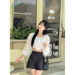 [ CLAY ] Anna Short - Quần short tafta cạp cao dáng phồng có bigsize