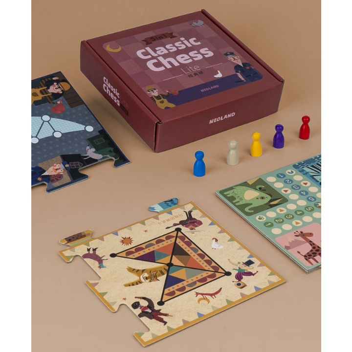 Bộ Cờ Vua trí tuệ giải trí Cổ Điển NEOLAND Classic Chess 5in1