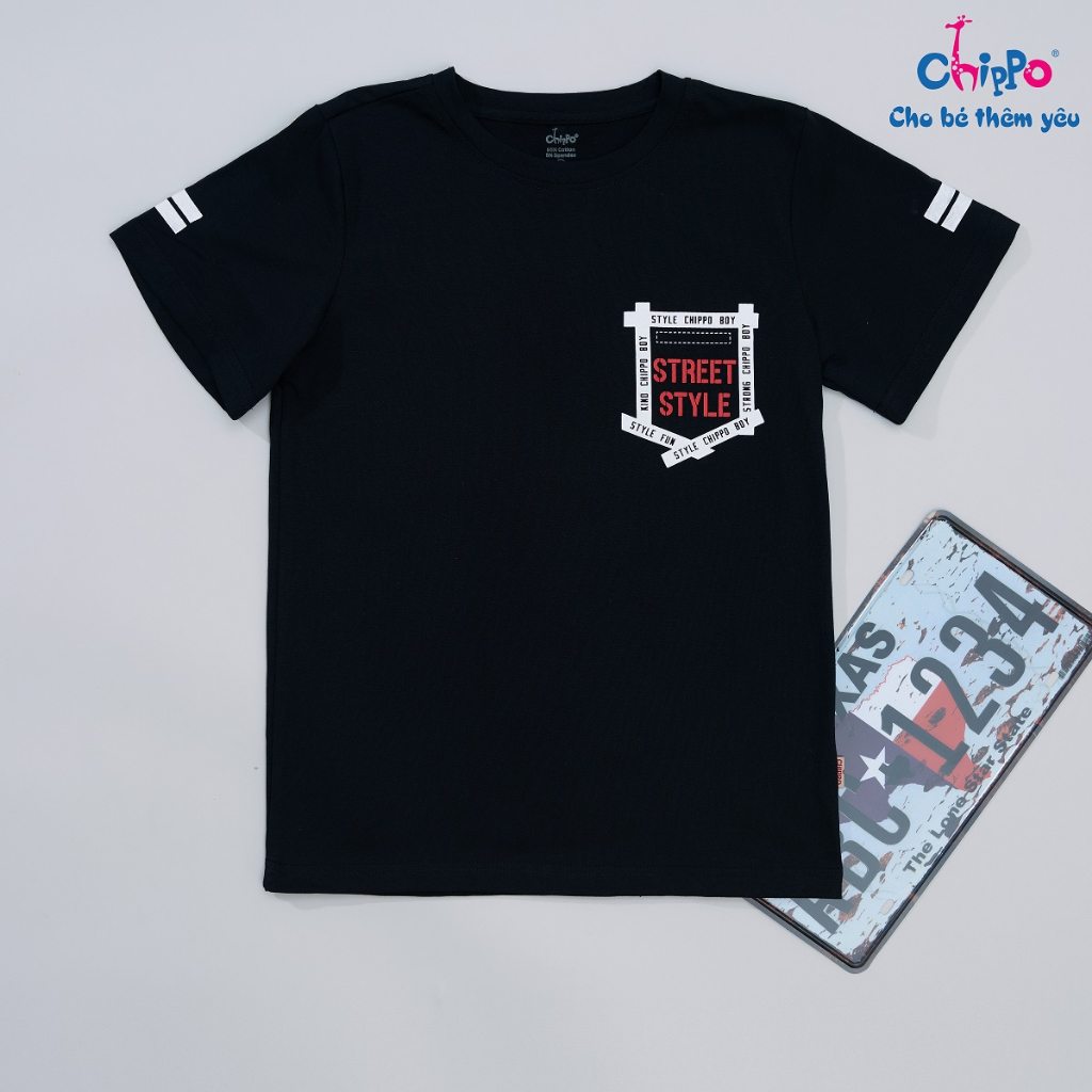 Áo phông cộc tay Chippo chất liệu 100% cho bé trai áo thun mùa hè cho bé trai 11-14 Tuổi
