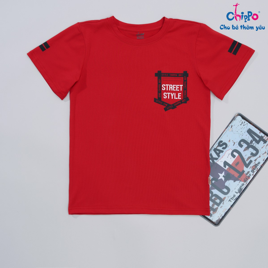 Áo phông cộc tay Chippo chất liệu 100% cho bé trai áo thun mùa hè cho bé trai 11-14 Tuổi