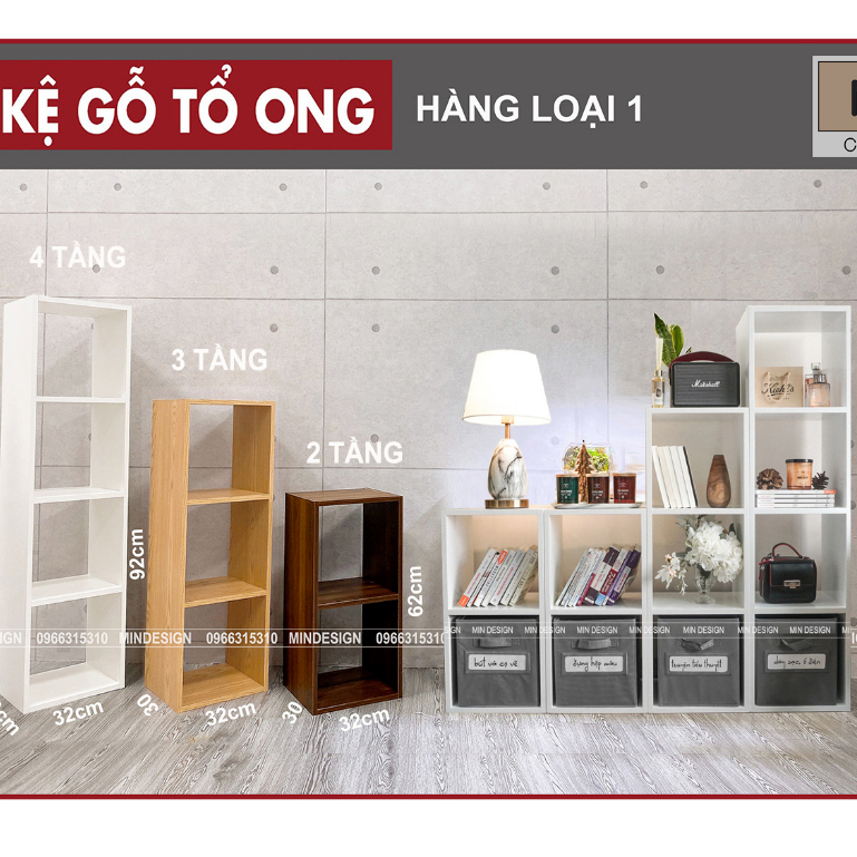 (MÃ GIẢM 5%) Kệ Sách, Kệ Đa Năng Tổ Ong LOẠI 1,hiện đại nhiều tầng lắp ghép, sang trọng cao cấp Mindesign !