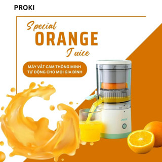 Máy Ép Cam Tự Động Thông Minh, Máy Xay Sinh Tố Hoa Quả Đa Năng Dung Tích Lớn, Pin Sạc USB Nhanh, Tiện Dụng PROKI