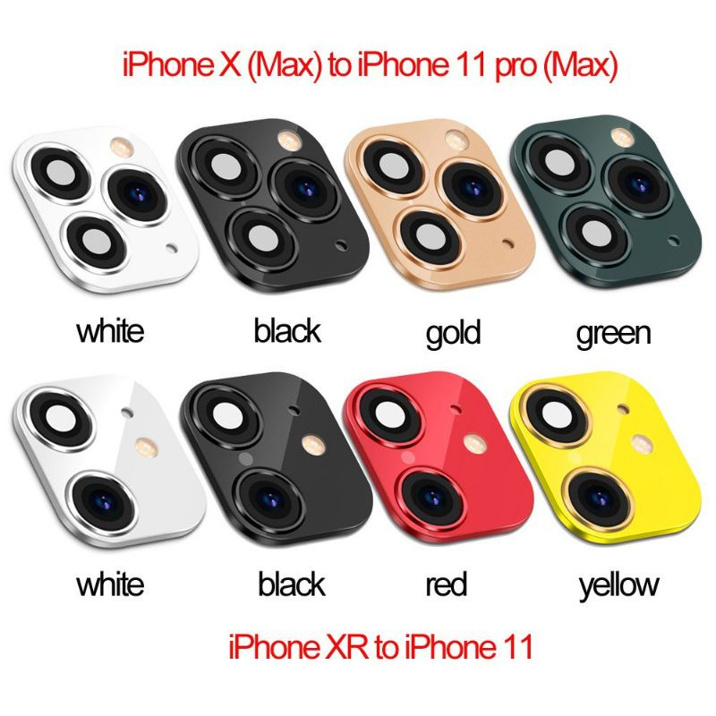 Dán Độ Camera Thần Thánh iPhone X/Xs lên 11Pro/ Xr lên 11Promax / Xsmax lên 11Promax - Tặng Miếng Lau