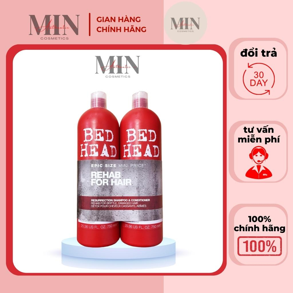 Bộ Dầu Gội Xả Tigi Đỏ Bed Head Giành Cho Tóc Hư Tổn Cấp 3, Làm Thơm Tóc, Mượt Mà Bản Mỹ 1 Cặp 1500ML – MinAuthCosmetics