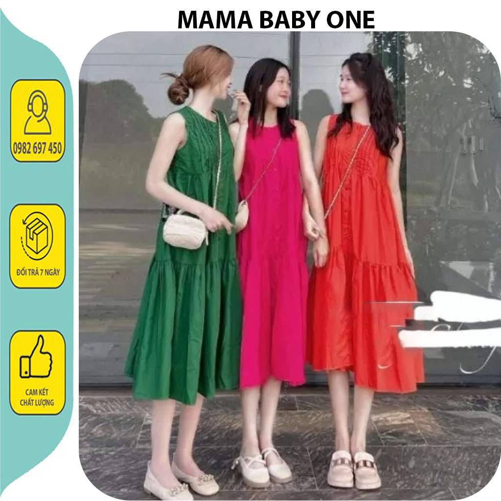 VÁY ĐẦM BẦU MÙA HÈ-ĐẦM BẦU BABAYDOLL SÁT NÁCH DẬP LY CỔ MÀU SẮC TƯƠ SÁNG TRẺ TRUNG ĐI BIỂN ĐI CHƠI ĐẸP