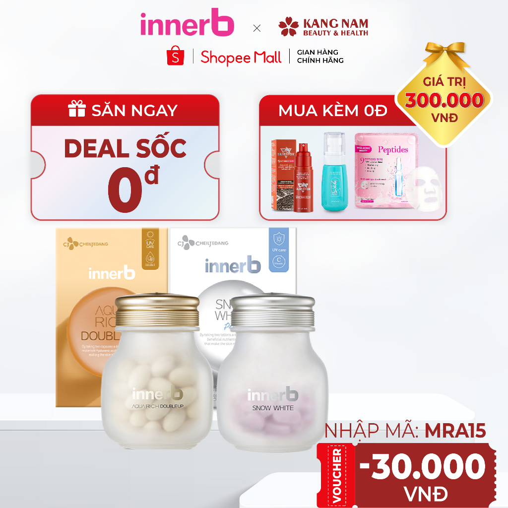 Combo 2 Hộp InnerB Aqua Rich Doubleup & InnerB Snow White