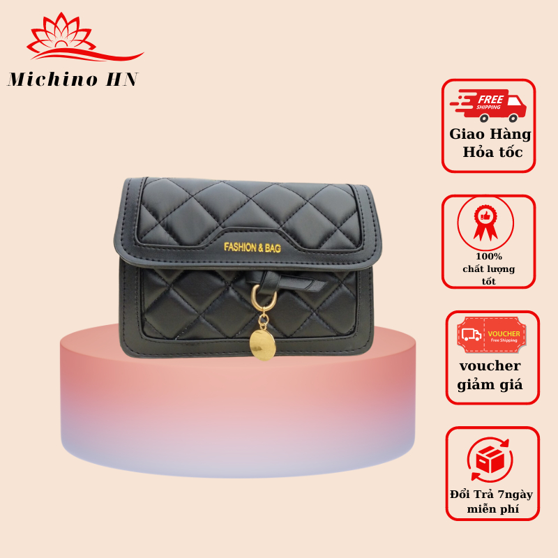 Túi xách đeo chéo đeo vai chất da PU cao cấp kiểu dáng sang trọng lịch sự tông mầu classic dễ phối đồ