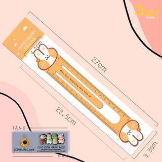 Thước kẻ học sinh kích thước 15cm nhiều mẫu dễ thương