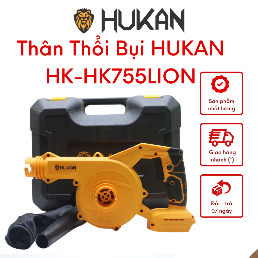 Thân máy hút thổi bụi dùng pin HUKAN HK-HK755LION chân pin phổ thông