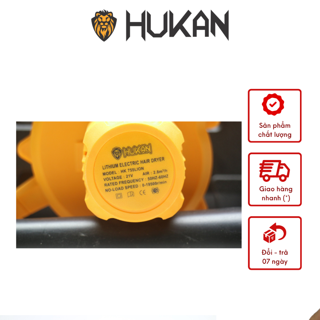 Thân máy hút thổi bụi dùng pin HUKAN HK-HK755LION chân pin phổ thông